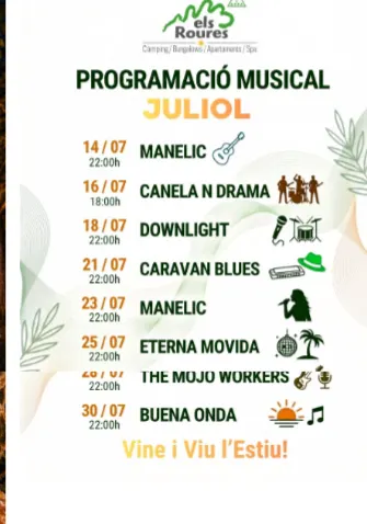 Cartell â ProgramaciĂł Musical · Juliol